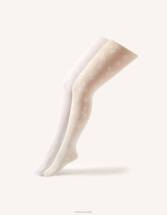 Monsoon بنت طباعة بيرلاتو مجموعة مزدوجة ضيقة D68H2679 ملحق متعدد