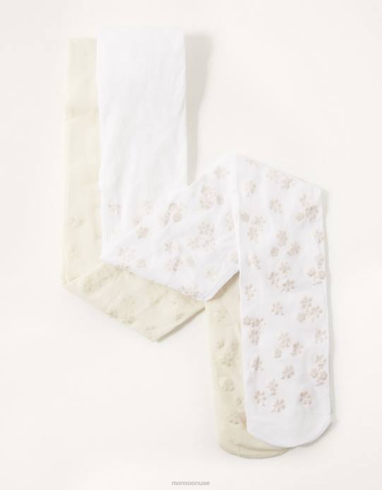 Monsoon بنت طباعة بيرلاتو مجموعة مزدوجة ضيقة D68H2679 ملحق متعدد