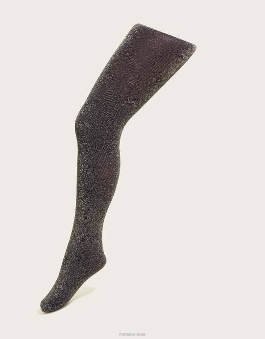 Monsoon بنت الجوارب النايلون سباركلي D68H2682 ملحق الأزرق الداكن)