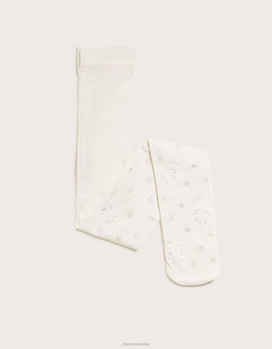 Monsoon بنت الجوارب طباعة الفراشة D68H2693 ملحق عاج