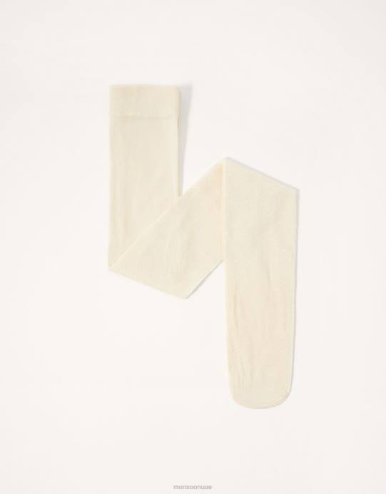 Monsoon بنت الجوارب بقعة الزفاف D68H2699 ملحق عاج