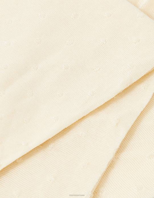 Monsoon بنت الجوارب بقعة الزفاف D68H2699 ملحق عاج