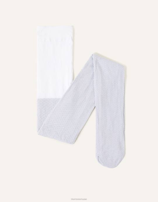 Monsoon بنت أنيت الجوارب التألق D68H2717 ملحق أبيض