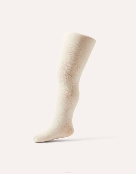 Monsoon بنت الجوارب الماسية القطيفة على شكل فراشة للأطفال D68H2720 ملحق عاج