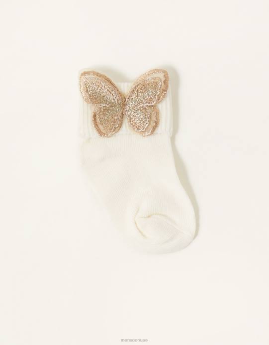 Monsoon بنت جوارب فراشة للأطفال D68H2729 ملحق ذهب