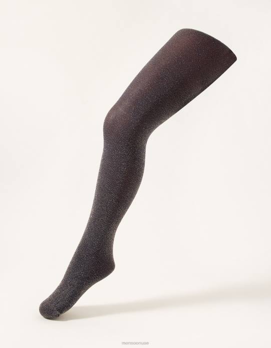 Monsoon بنت الجوارب النايلون التألق D68H2734 ملحق الأزرق الداكن)