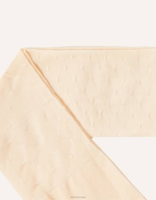 Monsoon بنت الجوارب النايلون بقعة الزفاف الطفل D68H2735 ملحق عاج