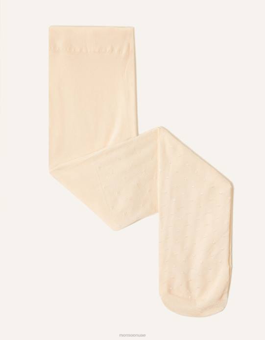 Monsoon بنت الجوارب النايلون بقعة الزفاف الطفل D68H2735 ملحق عاج