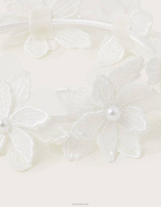 Monsoon بنت عقال وصيفة الشرف لاسي D68H2746 ملحق موضة