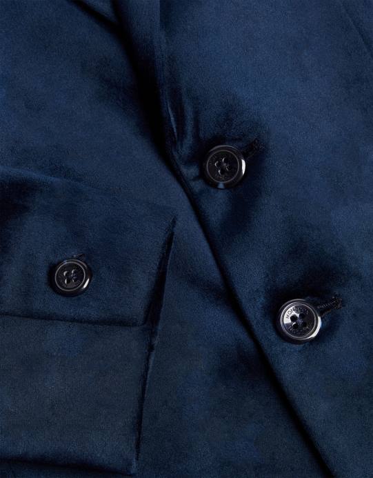 Monsoon ولد السترة الذكية المخملية D68H2770 ملابس الأزرق الداكن)