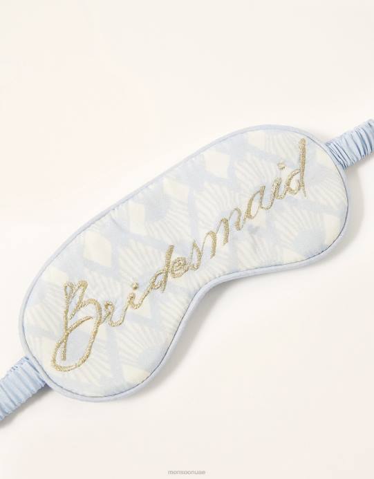 Monsoon نحيف قناع العين المطبوع لوصيفة العروس D68H2777 ملحق رشيقة