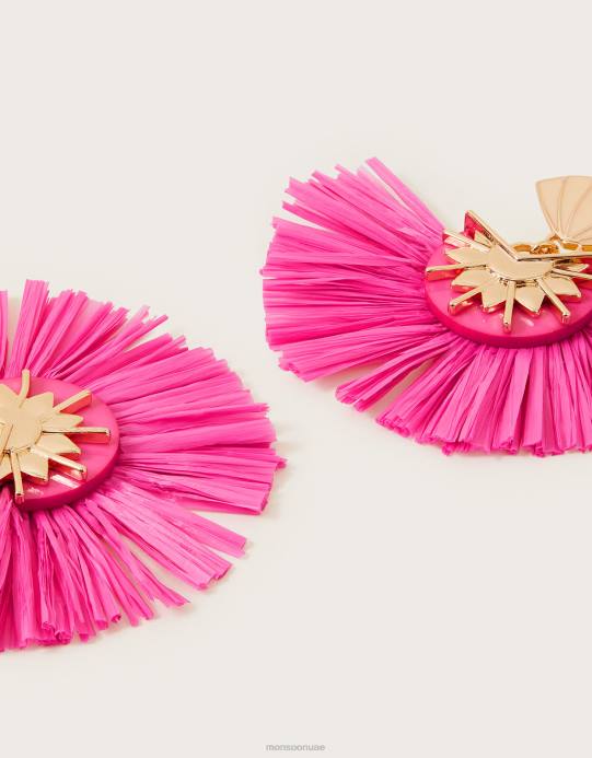 Monsoon نحيف أقراط مروحة الرافية D68H2779 ملحق رشيقة