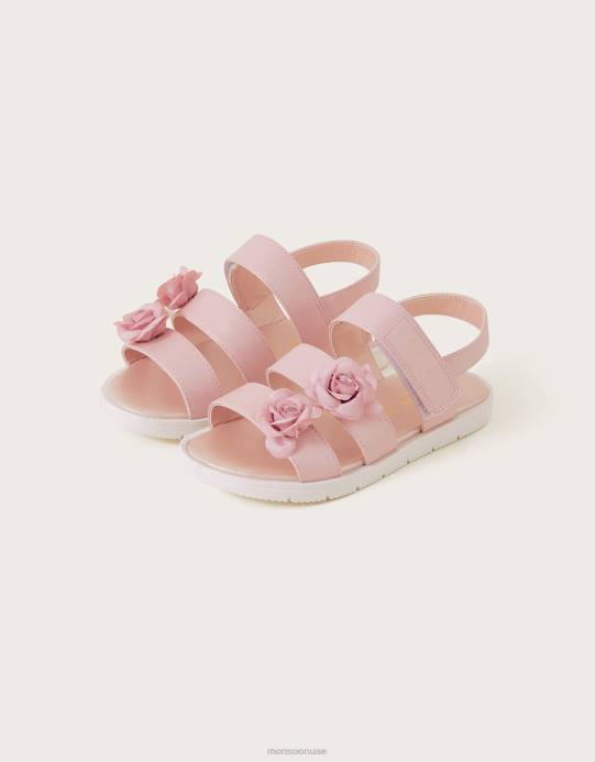 Monsoon بنت صندل لامع وردي D68H2799 أحذية لون القرنفل