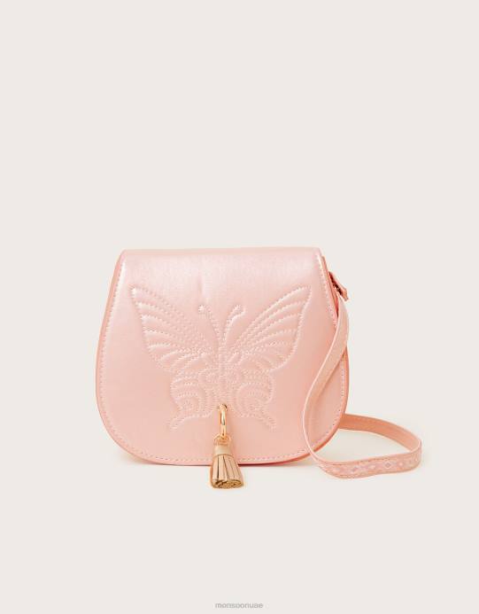 Monsoon بنت حقيبة شرابة الفراشة المطرزة D68H2830 ملحق رشيقة
