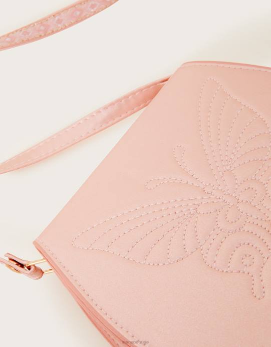 Monsoon بنت حقيبة شرابة الفراشة المطرزة D68H2830 ملحق رشيقة