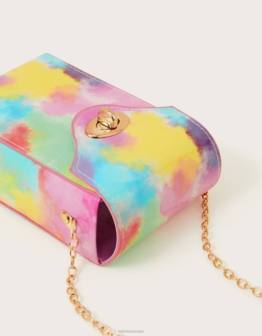 Monsoon بنت ربطة عنق صبغ حقيبة الهاتف المحمول D68H2838 ملحق حار