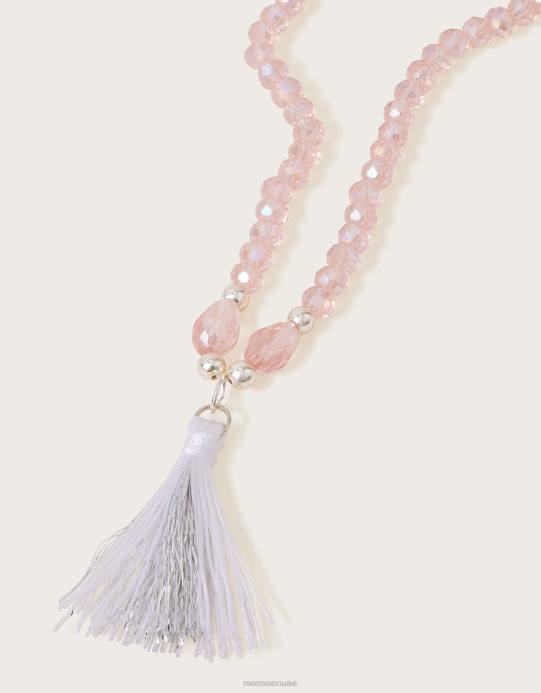 Monsoon بنت قلادة شرابة مطرزة سيينا D68H2842 ملحق موضة