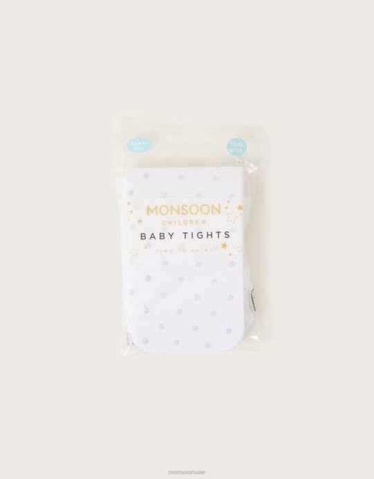 Monsoon بنت الجوارب بقعة بريق الطفل D68H2851 ملحق فضة