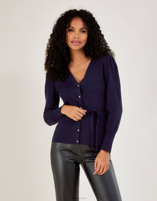 Monsoon نحيف سترة مضلعة ذكية مع لينزينج إيكوفيرو D68H396 ملابس الأزرق (منتصف الليل)