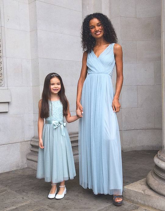 Monsoon نحيف فستان آني طويل منسوج من البوليستر المعاد تدويره D68H408 ملابس أخضر