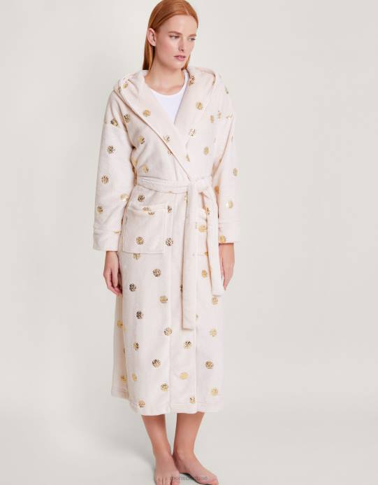 Monsoon نحيف بقعة احباط مقنعين خلع الملابس D68H462 ملابس عاج