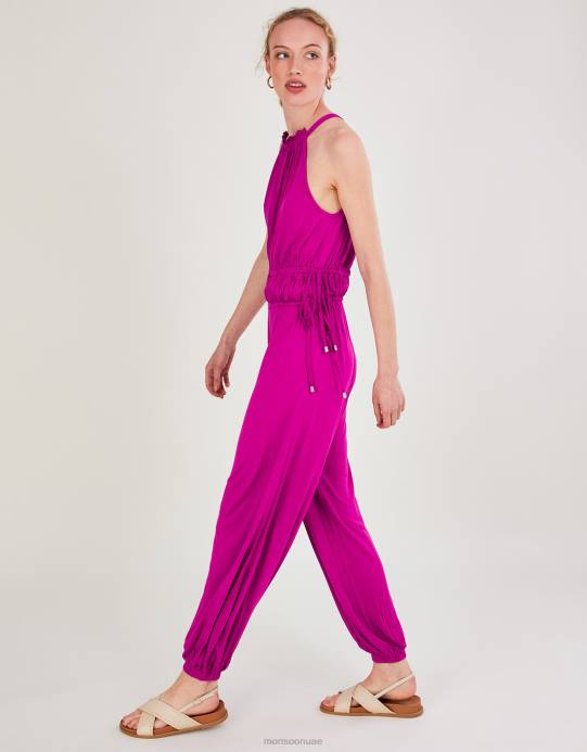 Monsoon نحيف بذلة الرسن جيرسي D68H511 ملابس لون القرنفل