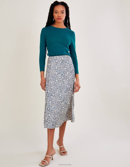 Monsoon نحيف سترة مغرفة برباط خلفي مع لينزينج إيكوفيرو D68H518 ملابس بط نهري صغير