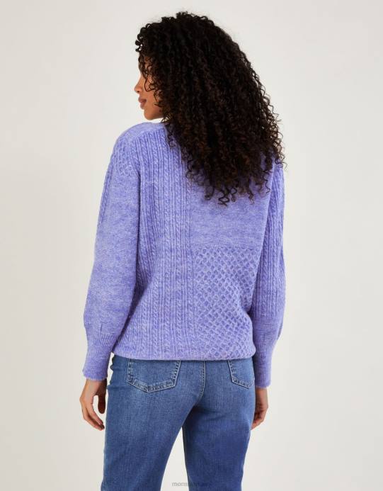 Monsoon نحيف سترة تونيك بغرز رقعة فائقة النعومة مع بوليستر معاد تدويره D68H523 ملابس أزرق