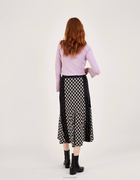 Monsoon نحيف كنزة مضلعة بفتحات مع لينزينج إيكوفيرو D68H524 ملابس الأرجواني (أرجواني)