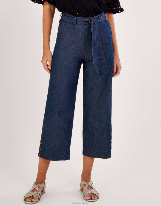 Monsoon نحيف بنطلون جينز قصير D68H565 ملابس الأزرق (الدنيم الأزرق)