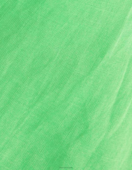 Monsoon نحيف قميص سكوتش وصودا بأكمام رفرفة D68H582 ملابس أخضر