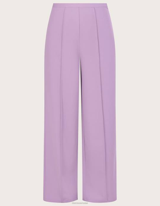 Monsoon نحيف بنطال لورين واسع الأرجل D68H627 ملابس الأرجواني (أرجواني)