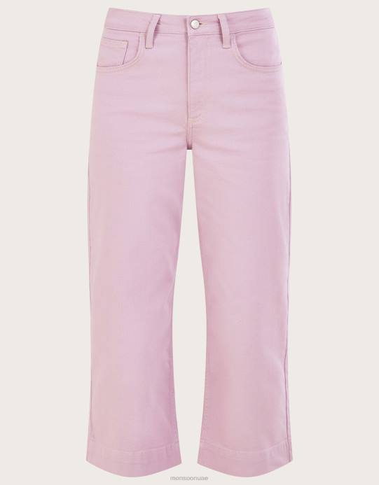 Monsoon نحيف بنطال جينز واسع الساق D68H635 ملابس الأرجواني (أرجواني)