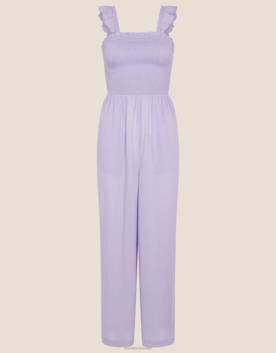 Monsoon نحيف بذلة حزام كشكش روبي D68H697 ملابس الأرجواني (أرجواني)