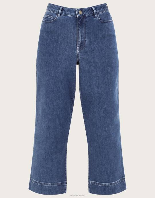 Monsoon نحيف جينز واسع الساق D68H725 ملابس الأزرق (الدنيم الأزرق)
