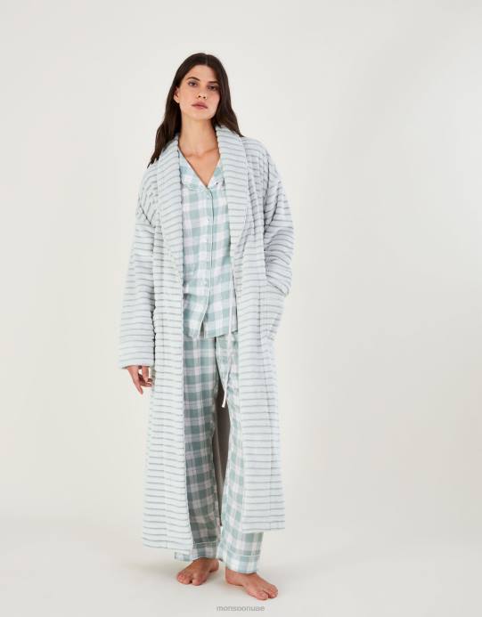 Monsoon نحيف شريط محكم خلع الملابس D68H815 ملابس رمادي