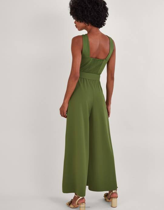 Monsoon نحيف بذلة جيرسي ذكية متقاطعة D68H881 ملابس الأخضر (الكاكي)