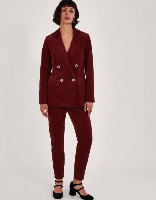 Monsoon نحيف بنطال بحبل ساق مستقيمة D68H89 ملابس نحاس