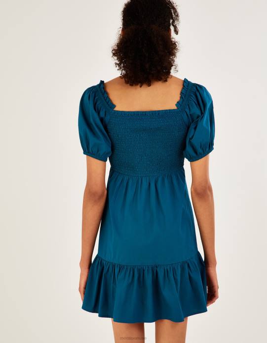 Monsoon نحيف فستان عادي من طبقة البوبلين D68H910 ملابس بط نهري صغير