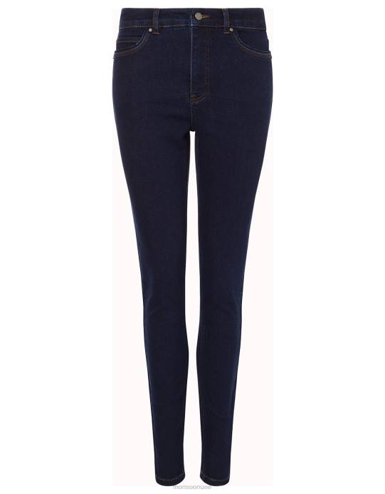 Monsoon نحيف آيريس جينز ضيق بالطول العادي D68H922 ملابس أزرق (أزرق أسود)