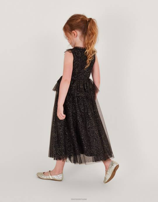 Monsoon بنت فستان ماكسي من Land of Wonder من ألكسندرا D68H1686 ملابس أسود