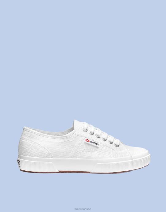Monsoon نحيف حذاء Superga 2750 النباتي الكلاسيكي D68H1563 أحذية أبيض