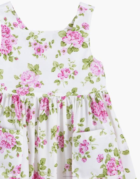 Monsoon أطفال Trotters Adelina فستان وردي متقاطع من الخلف D68H2000 ملابس لون القرنفل