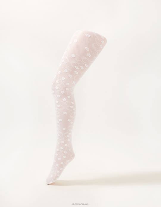 Monsoon بنت مجموعة Twinset ضيقة من الدانتيل الزهري D68H2702 ملحق متعدد