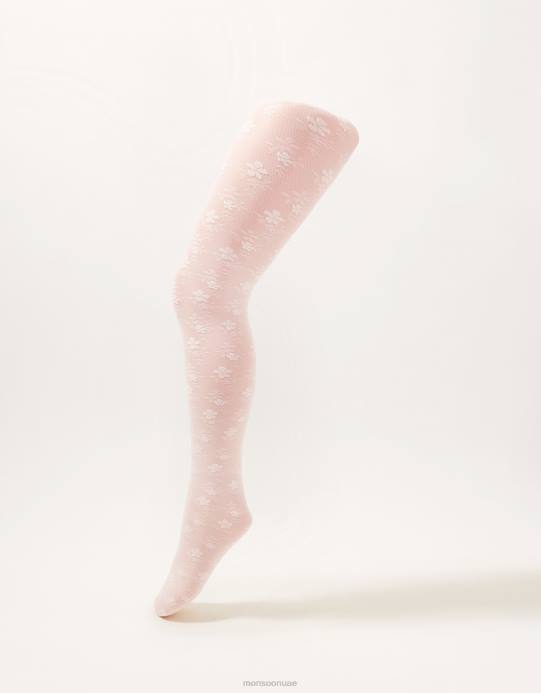 Monsoon بنت مجموعة Twinset ضيقة من الدانتيل الزهري D68H2702 ملحق متعدد