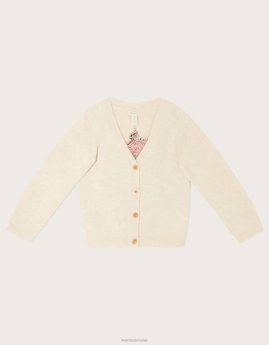 Monsoon أطفال سترة إنتارسيا برقبة على شكل حرف V D68H1996 ملابس الجمل (الشوفان)