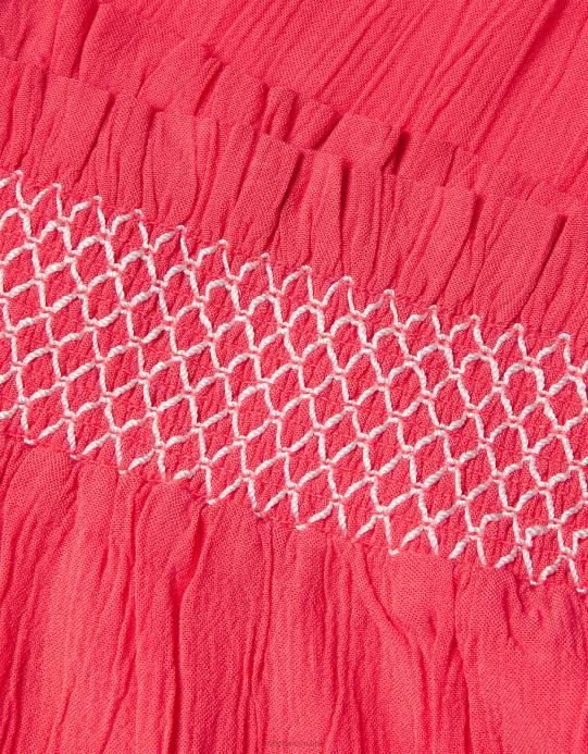 Monsoon بنت بذلة طفل shirred D68H2148 ملابس برتقالي (مرجاني)