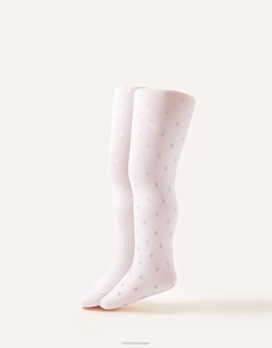 Monsoon بنت بريق الجوارب القلب twinset D68H2649 ملحق متعدد