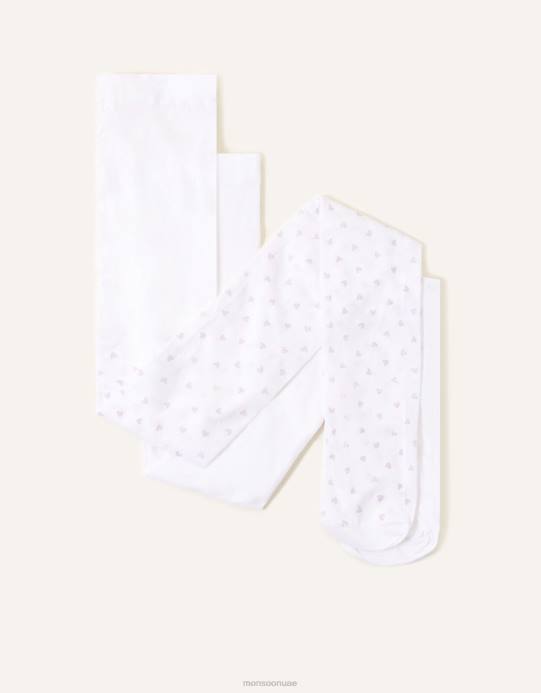 Monsoon بنت بريق الجوارب القلب twinset D68H2649 ملحق متعدد