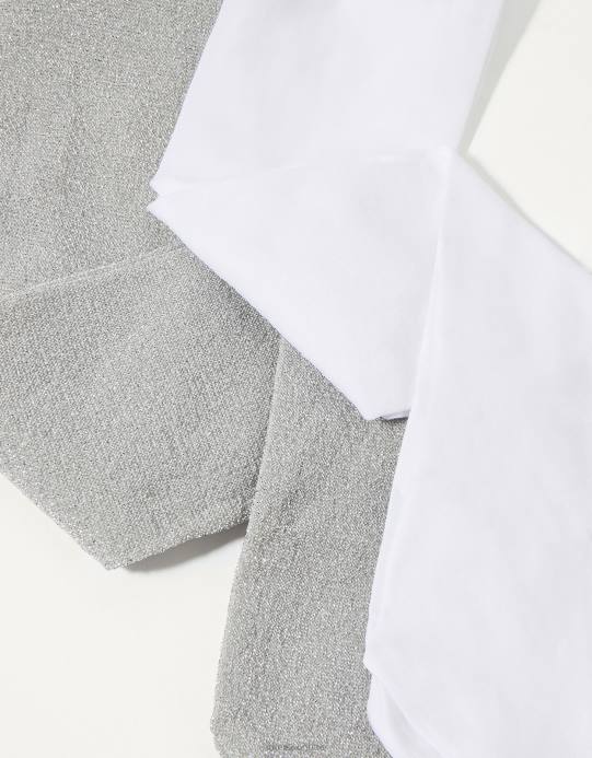 Monsoon بنت طفل twinset ضيق سباركلي D68H2667 ملحق فضة